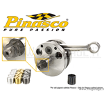 Albero motore Pinasco spalle piene Competizione, corsa 51, cono 20 callettato per carter Pinasco Vespa PK XL