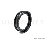 Cerchio ruota in ferro scomponibile per pneumatici 3.00/3.50 x 10" nero lucido per Vespa PX, PE, PK,  LML, GT, GTR, GL, TS, GS, Rally, Sprint, Sprint Veloce