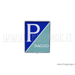 Scudetto rettangolare ad incastro Piaggio resinato per mascherina copristerzo anteriore per Vespa PX Millenium
