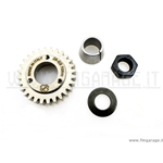 Pignone Crimaz z23 ingrana su z61 elecoidale con innesto conico completo di dado e rondella per Vespa 50 – Primavera - ET3