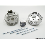 Cilindro Polini 130cc evolution in alluminio Ø57 aspirato al carter in corsa 51mm per Vespa Primavera / ET3 / PK / Ape 50