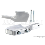 Kit arretramento pedane passeggero SIP colore argento lucido per Vespa GTS, Super, GTV