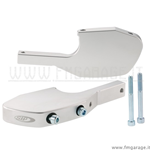 Kit arretramento pedane passeggero SIP colore argento opaco per Vespa GTS, Super, GTV