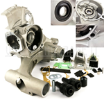 Carter motore Pinasco "SLAVE 2.0" con aspirazione lamellare e miscelatore per Vespa PX 200
