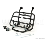 Portapacchi anteriore nero con portatanica per Vespa PX, PE, LML