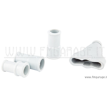 Kit parti in gomma manubrio per Vespa 125 V1 ->15, V30 -> 33, VM, VN, VU, Hoffmann, ACMA, 150 VL, VD, GS VS1 (4 Pz)