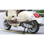 Tappetino pedana marrone tabacco per Vespa GTS, GTV, GT