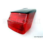 Corpo luminoso fanale posteriore rosso con tettuccio grigio per Vespa 125 GTR - TS - 150 Sprint >0118590 -  Sprint Veloce - 200 Rally