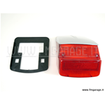Fanale posteriore completo di guarnizione tettuccio grigio per Vespa GTR -  TS - Sprint Veloce - Sprint 0118590> - 180/200 Rally