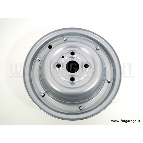 Cerchio ruota in ferro scomponibile per pneumatici 3,00/3,50 x 10" grigio per Vespa 90, 90SS