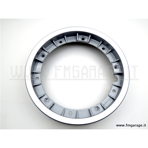 Cerchio ruota in lega scomponibile per pneumatici 3.00/3.50 x 10" grigio metallizzato per Vespa PX, PE, PK,  LML, GT, GTR, GL, TS, GS, Rally, Sprint, Sprint Veloce