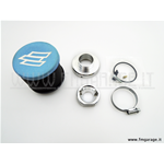 Filtro aria Polini per carburatore 24/24 completo di venturi e ghiera per innesto alla vaschetta carburatore per Vespa PX, PE