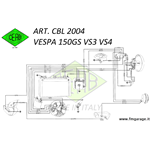 Cablaggio Impianto Elettrico per Vespa 150 GS (VS2 -> 4)