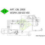 Cablaggio Impianto Elettrico per Vespa 150 GS (VS5)