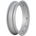 Cerchio ruota in lega tubeless Sip fusione unica canale 2,10 x 10" alluminio satinato per Vespa PX, PE, PK,  LML, GT, GTR, GL, TS, GS, Rally, Sprint, Sprint Veloce