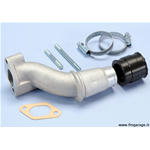 Collettore aspirazione Polini 24mm attacco a 2 fori innesto elastico per Vespa 50, Primavera, ET3