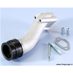 Collettore aspirazione Polini Ø28/30mm attacco a 2 fori innesto elastico per Vespa 50, Primavera, ET3